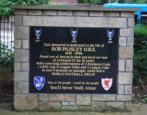 Bob Paisley memorial Hetton