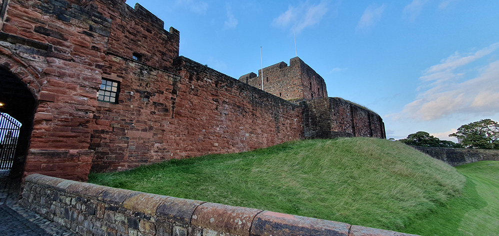 Carlisle Castle gateway and ditch
