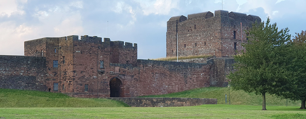 Carlisle Castle, a Border fortress built to defend against the Scots and also the residence and capital of the Scottish king, David I 