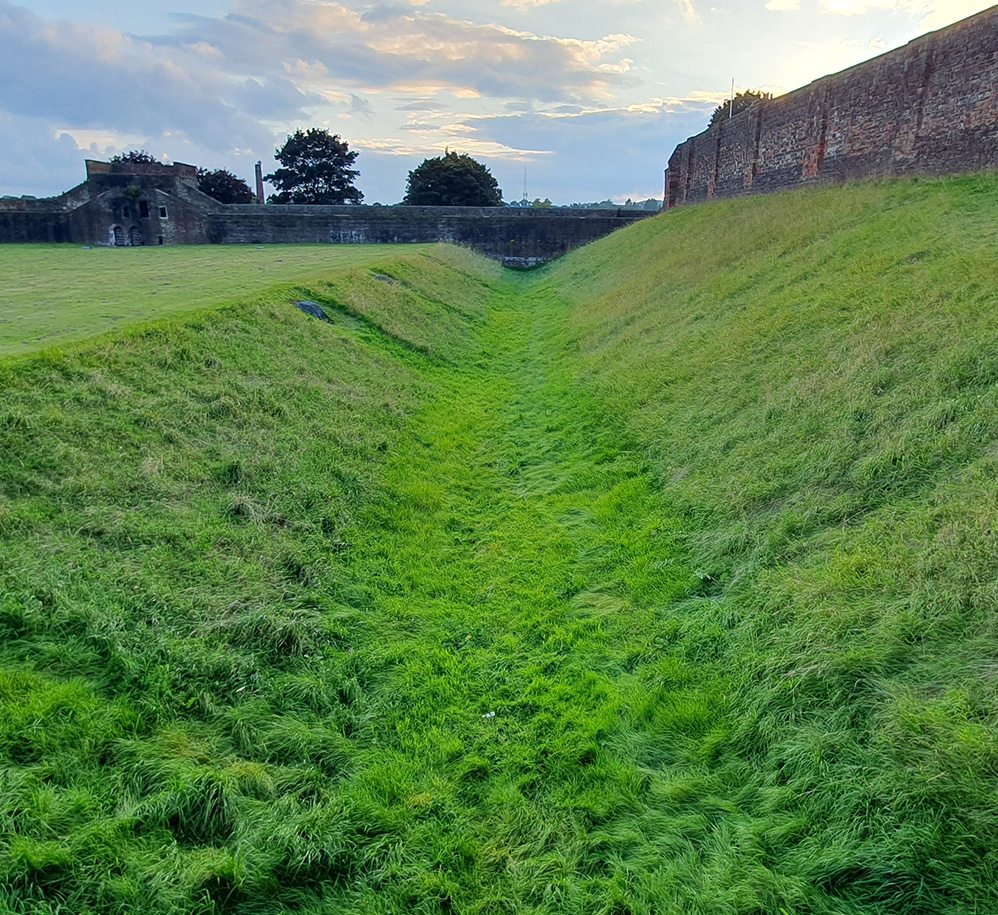 Defensive ditch, Carlisle Castle