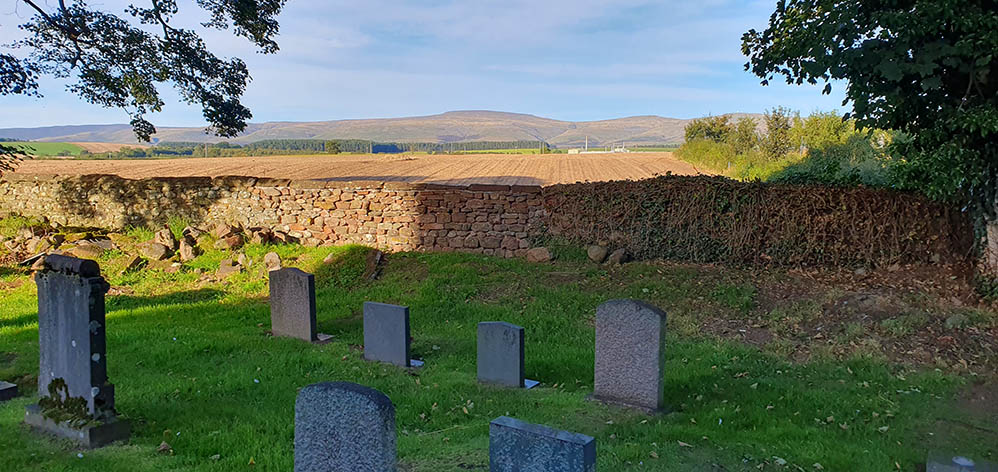 Cross Fell from Kirkby Thore churchyard