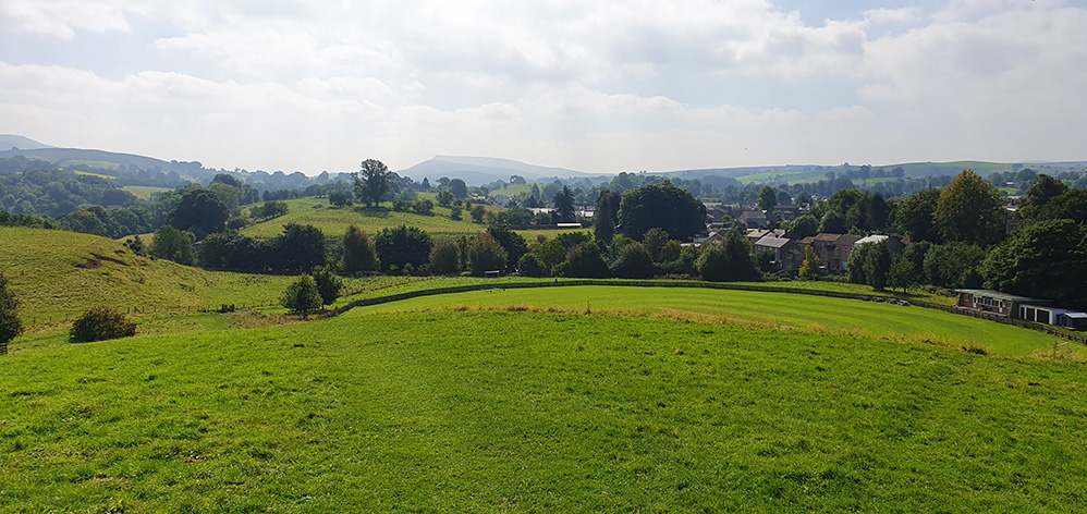 Looking south west towards the fells of distant Lunedale from Kirkby Stephen