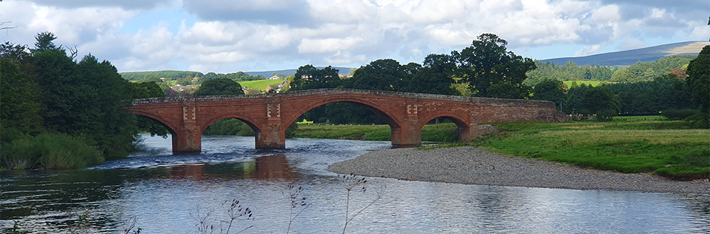 River Eden and bridge, Lazonby