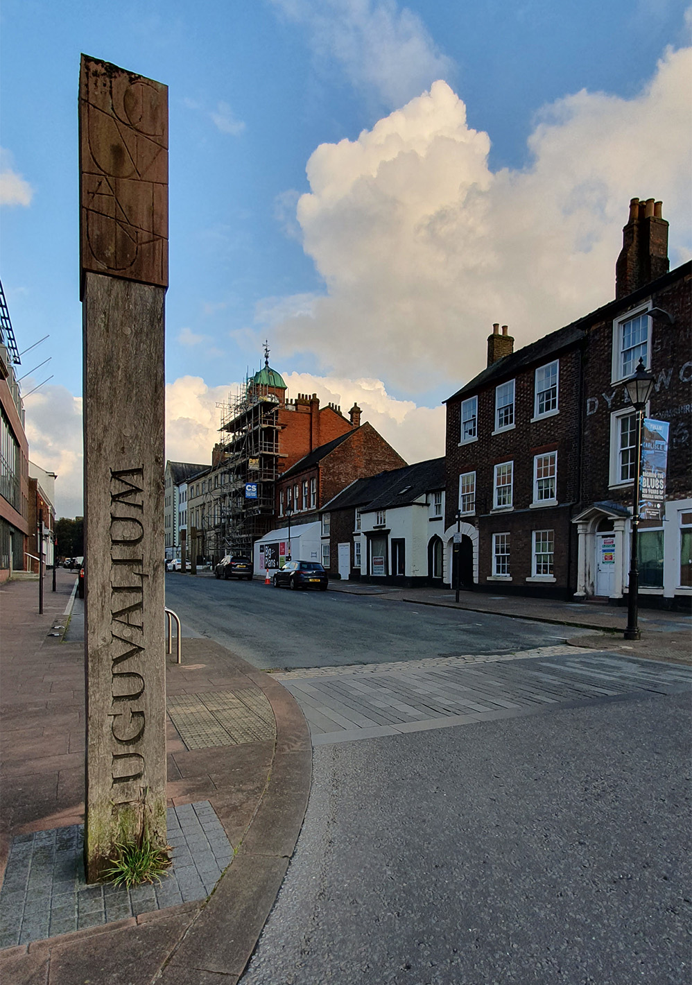 Luguvalium, Castle Street, Carlisle looking towards Tullie House