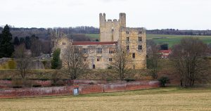 Helmsley Castle from Duncombe Park